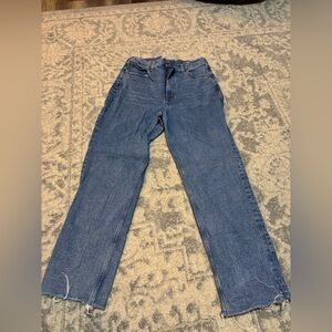 Abercrombie & Fitch Women's Straight Leg Blue Jeans